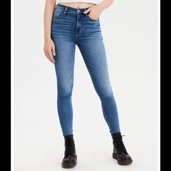 American Eagle Outfitters Denim - AE Super Stretch Skinny HW Jegging Light Wash 8/18​​​​​​​​​